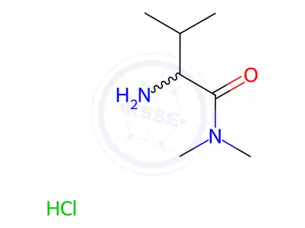 Chemical structure of 2-Amino-N,N,3-trimethylbutanamide hydrochloride