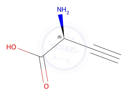 Chemical structure of (S)-2-AMINOBUT-3-YNOIC ACID HCL