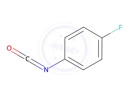Chemical structure of p-fluorophenyl isocyanate
