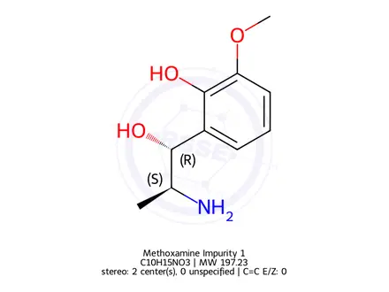 Chemical structure of Methoxamine Impurity 1