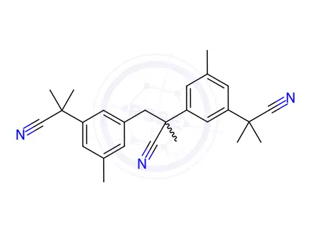 Chemical structure of Anastrozole Impurity A