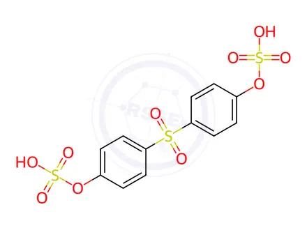 Chemical structure of Bisphenol S Disulfate