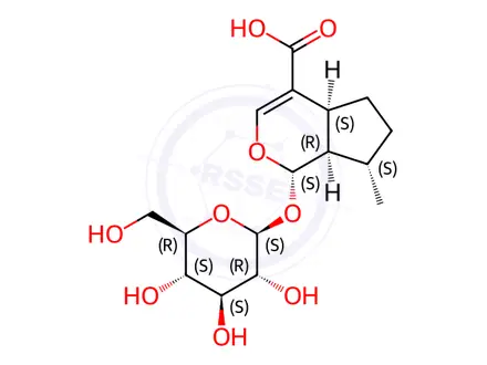 Chemical structure of Aucubin Impurity 6 (7-Deoxyloganic Acid)