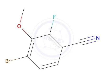 Chemical structure of 4-Bromo-2-fluoro-3-methoxybenzonitrile