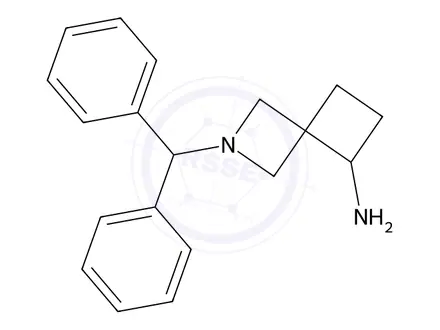 Chemical structure of 2-(Diphenylmethyl)-2-azaspiro[3.3]heptan-5-amine