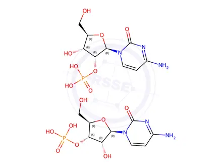 Chemical structure of CYTIDINE-2',3'-MONOPHOSPHORIC ACID