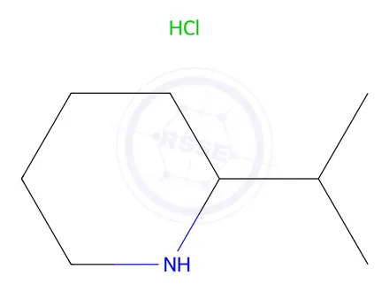 Chemical structure of 2-(propan-2-yl)piperidine hydrochloride