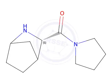 Chemical structure of (3S)-2-Azabicyclo[2.2.1]heptan-3-yl(pyrrolidin-1-yl)methanone