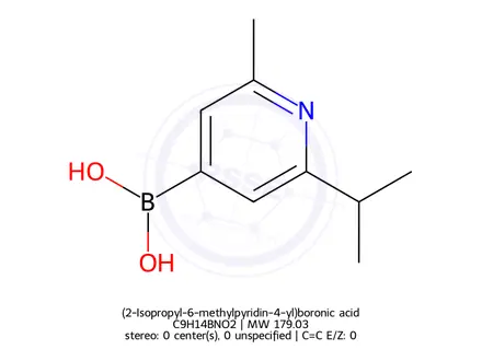 Chemical structure of (2-Isopropyl-6-methylpyridin-4-yl)boronic acid