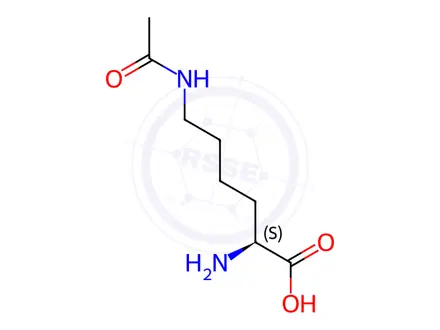 Chemical structure of (S)-6-Acetamido-2-aminohexanoic acid