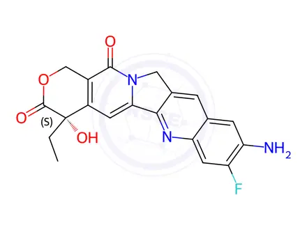 Chemical structure of 10NH2-11F-Camptothecin