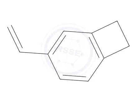 Chemical structure of 4-vinylbenzocyclobutene /3-ethenylbicyclo[4,2,0]octa-1,3,5-triene