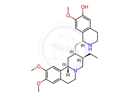 Chemical structure of (-)-Cephaeline dihydrochloride
