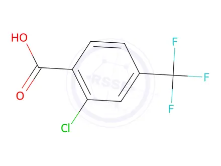 Chemical structure of 2-Chloro-4-(trifluoromethyl)benzoic acid
