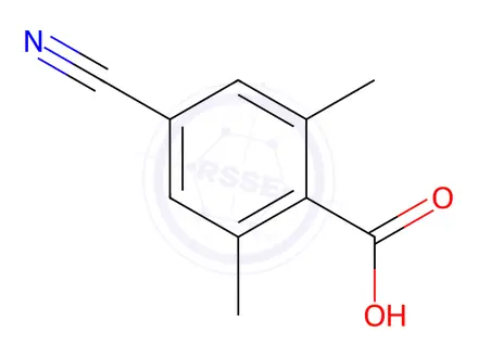 Chemical structure of 4-Cyano-2,6-dimethylbenzoic acid