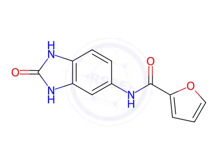 Chemical structure of N-(2-oxo-2,3-dihydro-1H-1,3-benzodiazol-5-yl)fura n-2-carboxamide