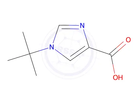 Chemical structure of 1-tert-butyl-1H-imidazole-4-carboxylic acid