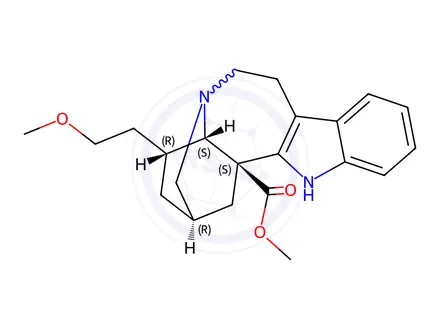 Chemical structure of (±)-18-Methoxycoronaridine