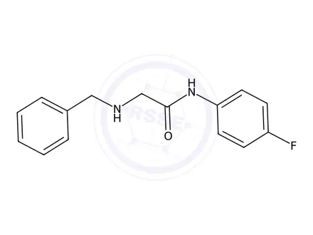 Chemical structure of 2-(Benzylamino)-N-(4-fluorophenyl)acetamide