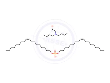 Chemical structure of hydrogen phosphate, compd. with 2-(dibutylamino)ethanol, (Z,Z)-9-Octadecen-1-ol
