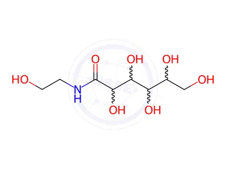 Chemical structure of N-GLUCONYL ETHANOLAMINE