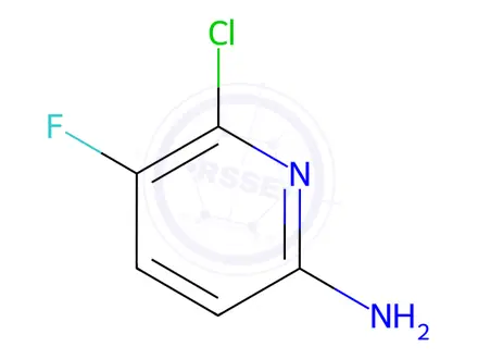 Chemical structure of 6-Chloro-5-fluoropyridin-2-amine
