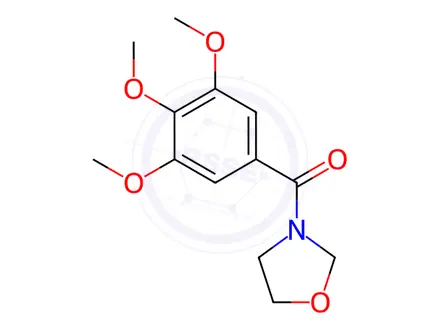 Chemical structure of Oxazolidin-3-yl(3,4,5-trimethoxyphenyl)methanone