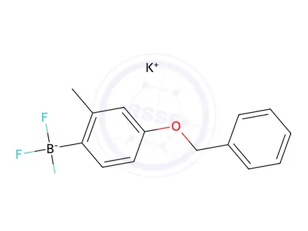Chemical structure of Potassium (4-(benzyloxy)-2-methylphenyl)trifluoroborate