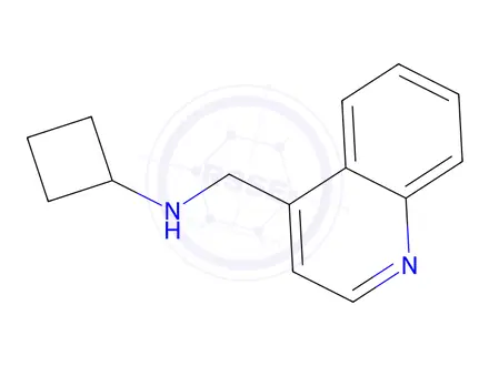 Chemical structure of N-(quinolin-4-ylmethyl)cyclobutanamine