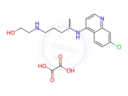 Chemical structure of Hydroxychloroquine EP Impurity C Oxalate