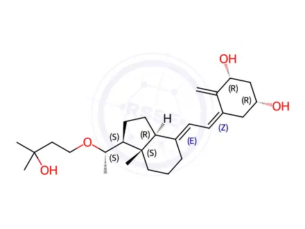 Chemical structure of 1β-Maxacalcitol