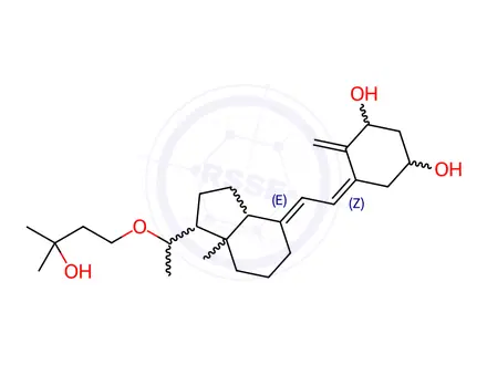 Chemical structure of (1R,3S,Z)-5-(2-((1S,3aS,7aS,E)-1-((R)-1-(3-Hydroxy-3-methylbutoxy)ethyl)-7a-methyloctahydro-4H-inden-4-ylidene)ethylidene)-4-methylenecyclohexane-1,3-diol