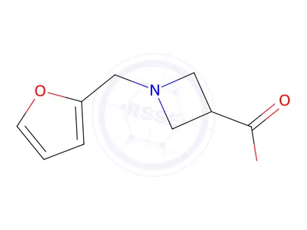 Chemical structure of 1-(Furan-2-ylmethyl)azetidine-3-carboxylic Acid