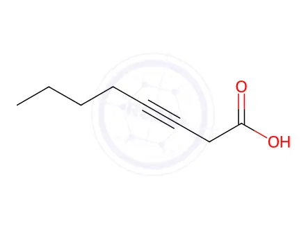 Chemical structure of Oct-3-ynoic acid