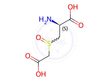 Chemical structure of ((Carboxymethyl)sulfinyl)-D-alanine