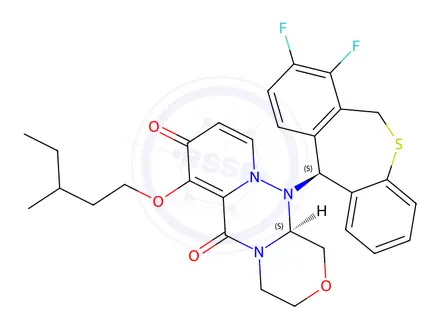 Chemical structure of Baloxavir Marboxil Impurity 252