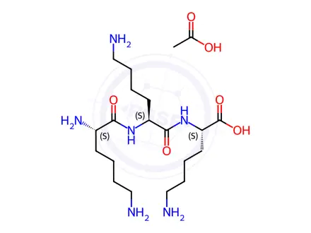 Chemical structure of LYS-LYS-LYS