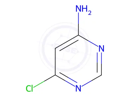 Chemical structure of 4-Amino-6-chloropyrimidine