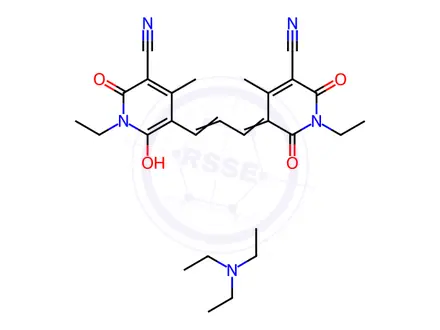 Chemical structure of Oxonol 595