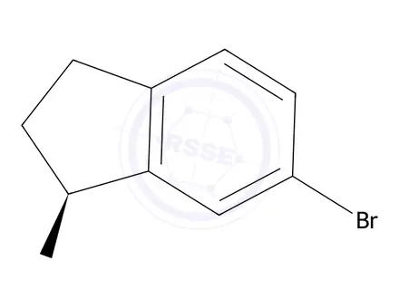 Chemical structure of (1S)-6-Bromo-2,3-dihydro-1H-inden-1-amine
