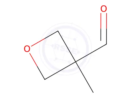Chemical structure of 3-OXETANECARBOXALDEHYDE, 3-METHYL-