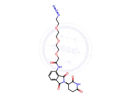 Chemical structure of Pomalidomide-PEG3-N3