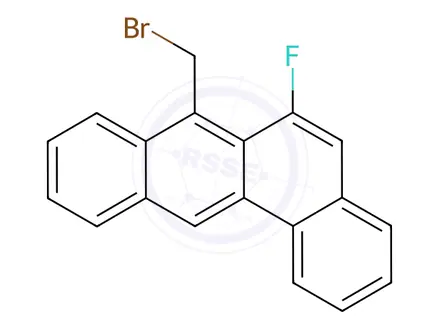 Chemical structure of 6-Fluoro-7-bromomethylbenz[a]anthracene