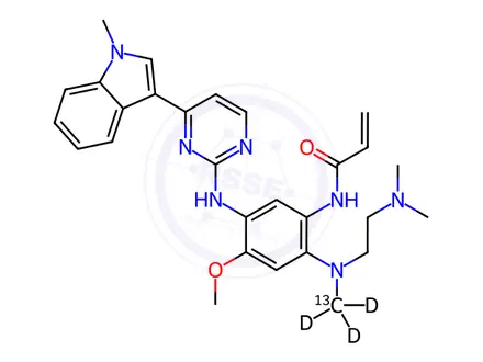 Chemical structure of Osimertinib-13CD3