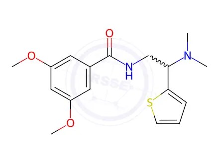 Chemical structure of N-(2-(Dimethylamino)-2-(thiophen-2-yl)ethyl)-3,5-dimethoxybenzamide