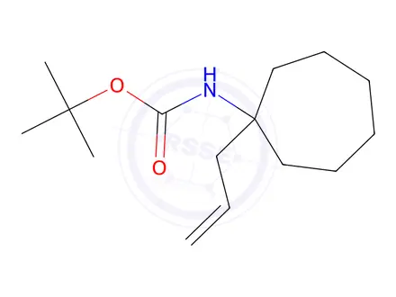 Chemical structure of N-Boc-1-allyl-1-aminocycloheptane