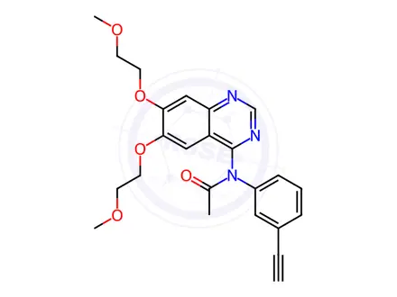 Chemical structure of Erlotinib Acetate