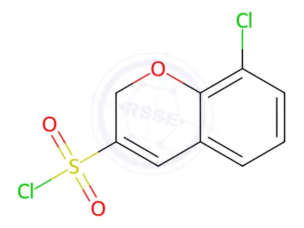 Chemical structure of 8-Chloro-2h-chromene-3-sulfonyl chloride