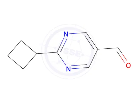 Chemical structure of 2-Cyclobutylpyrimidine-5-carbaldehyde