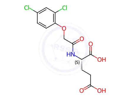Chemical structure of N-((2,4-Dichlorophenoxy)acetyl)-L-glutamic acid